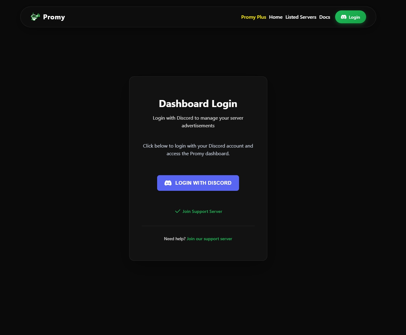Dashboard Login